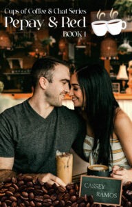 man and woman touching noses while in a coffee shop